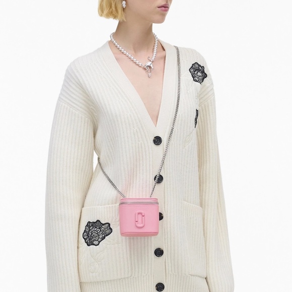 Marc Jacobs Leather Mini Vanity Crossbody Bag - Ribbon Pink - Picture 4 of 12